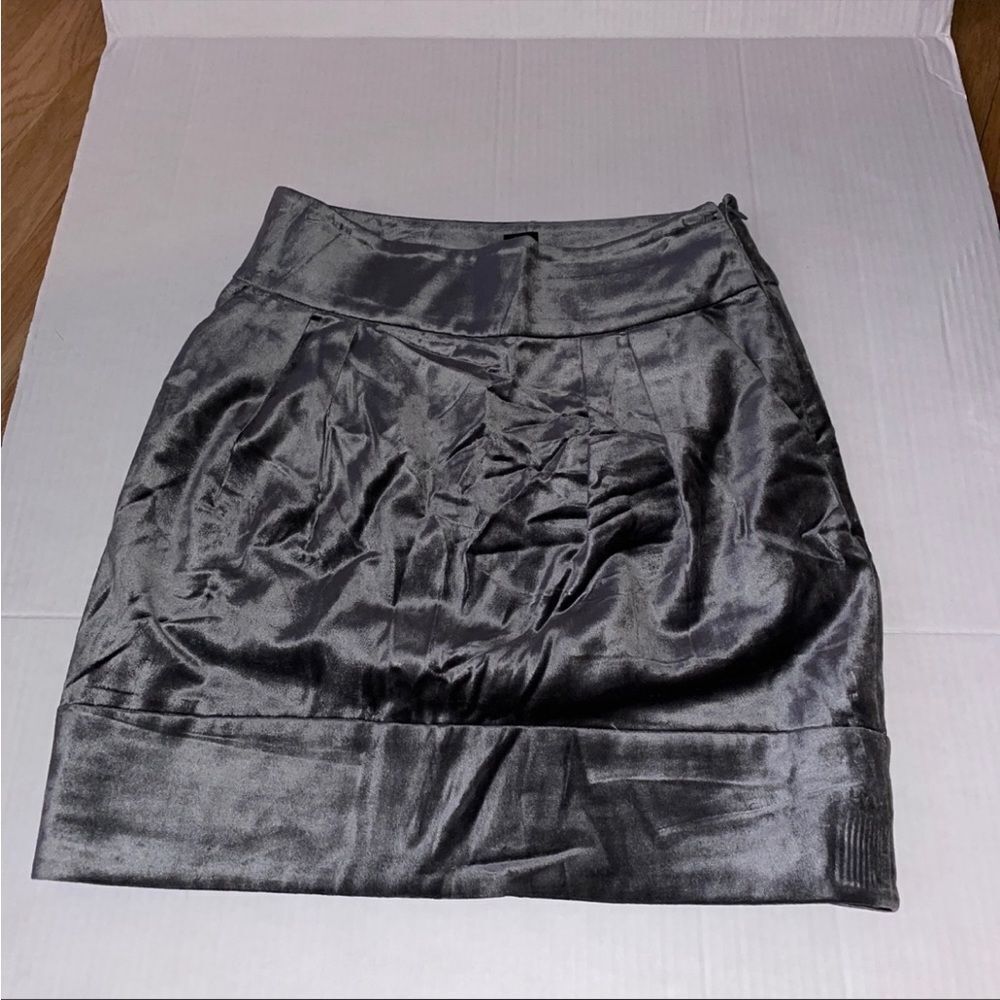 Club Monaco silver velvet skirt 2